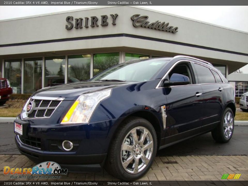 2010 Cadillac SRX 4 V6 AWD Imperial Blue / Titanium/Ebony Photo #1