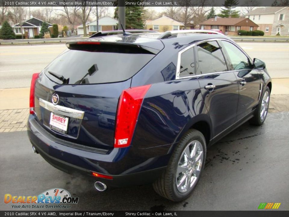 2010 Cadillac SRX 4 V6 AWD Imperial Blue / Titanium/Ebony Photo #4