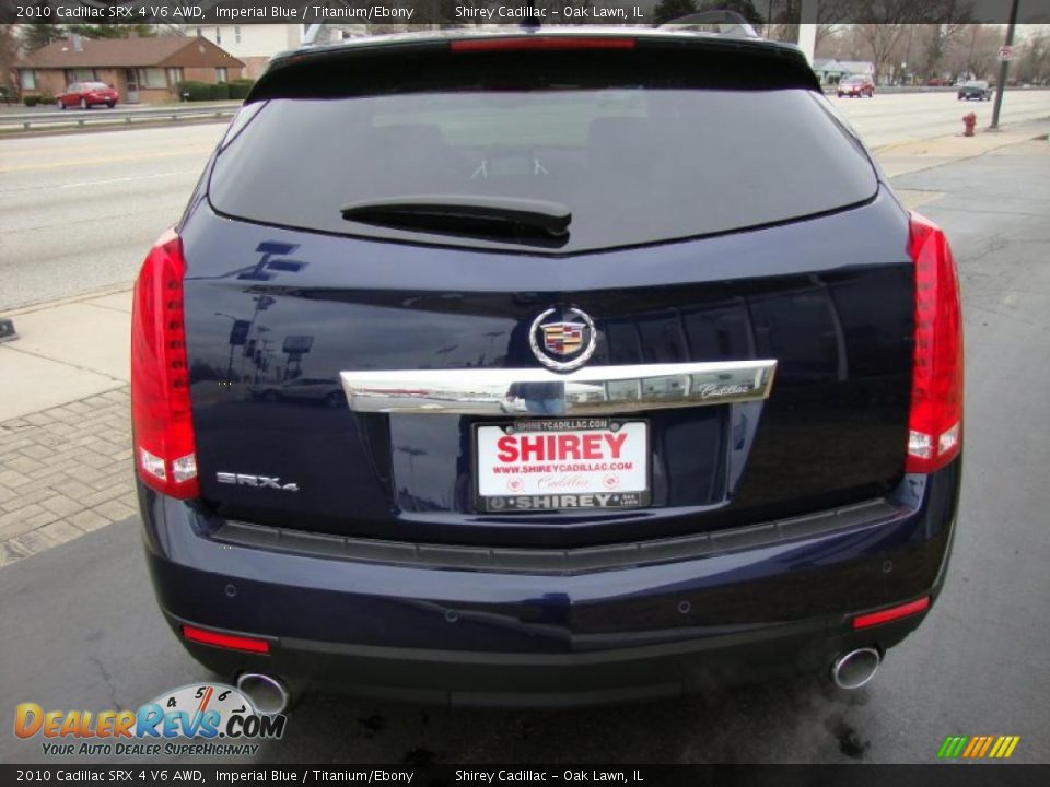 2010 Cadillac SRX 4 V6 AWD Imperial Blue / Titanium/Ebony Photo #5