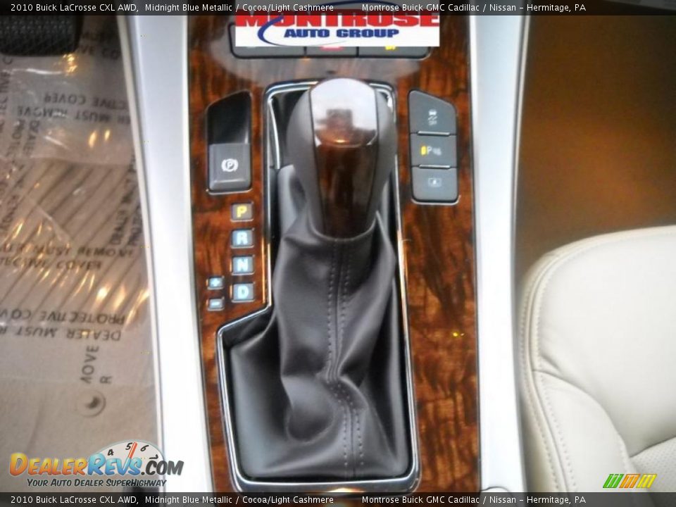 2010 Buick LaCrosse CXL AWD Midnight Blue Metallic / Cocoa/Light Cashmere Photo #28