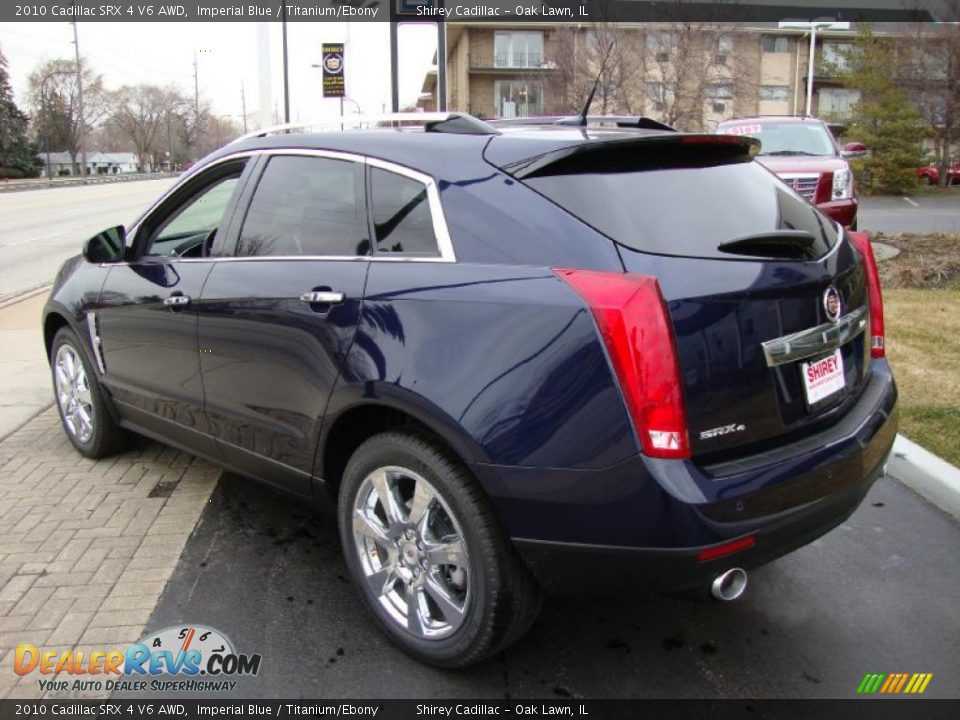 2010 Cadillac SRX 4 V6 AWD Imperial Blue / Titanium/Ebony Photo #6