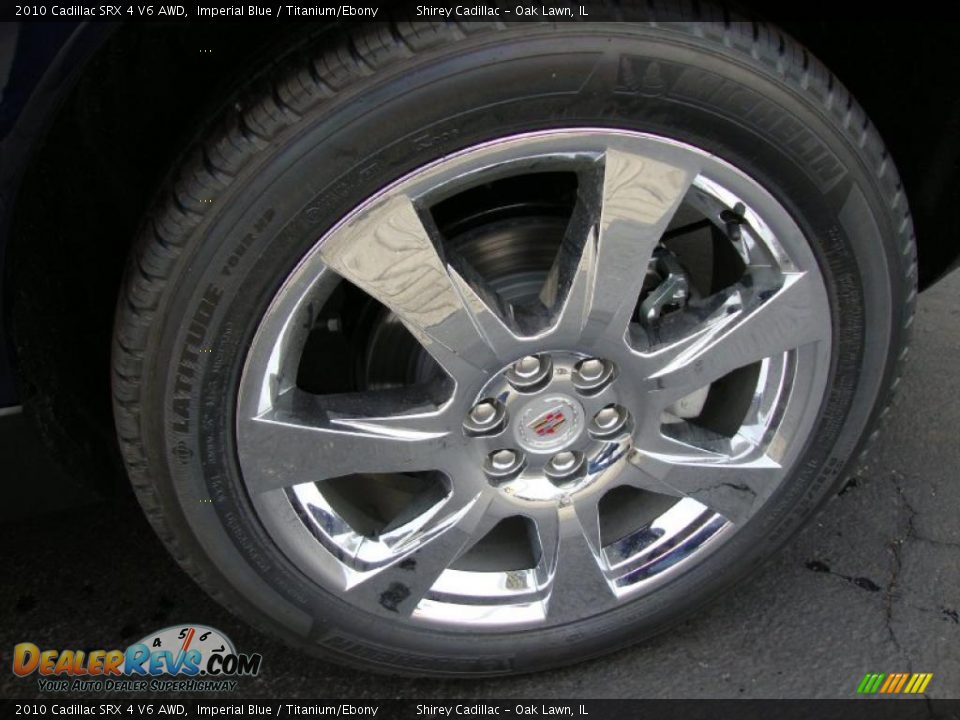 2010 Cadillac SRX 4 V6 AWD Imperial Blue / Titanium/Ebony Photo #8