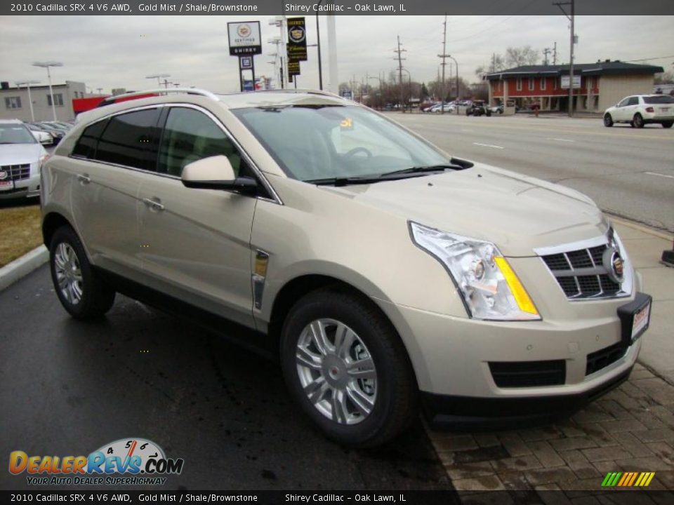 2010 Cadillac SRX 4 V6 AWD Gold Mist / Shale/Brownstone Photo #3