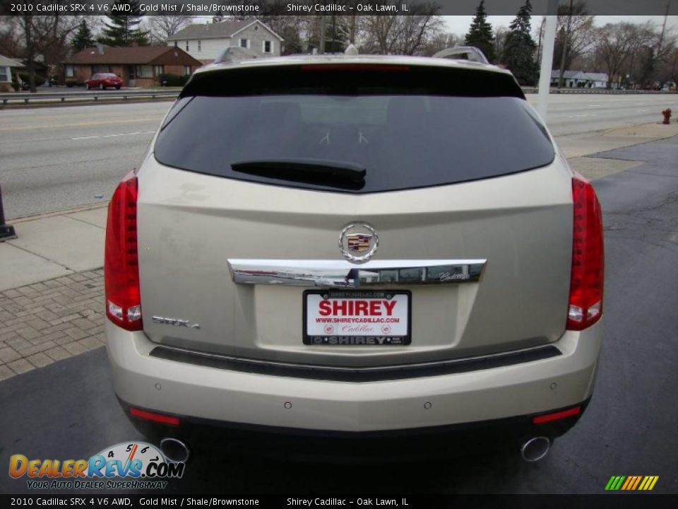 2010 Cadillac SRX 4 V6 AWD Gold Mist / Shale/Brownstone Photo #4