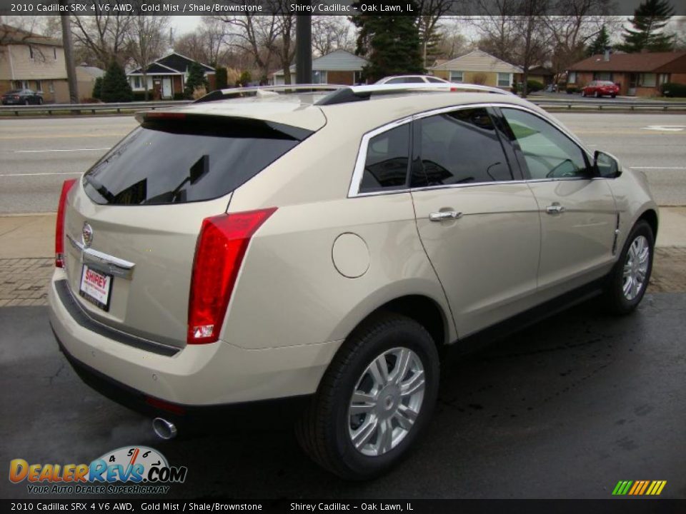 2010 Cadillac SRX 4 V6 AWD Gold Mist / Shale/Brownstone Photo #5
