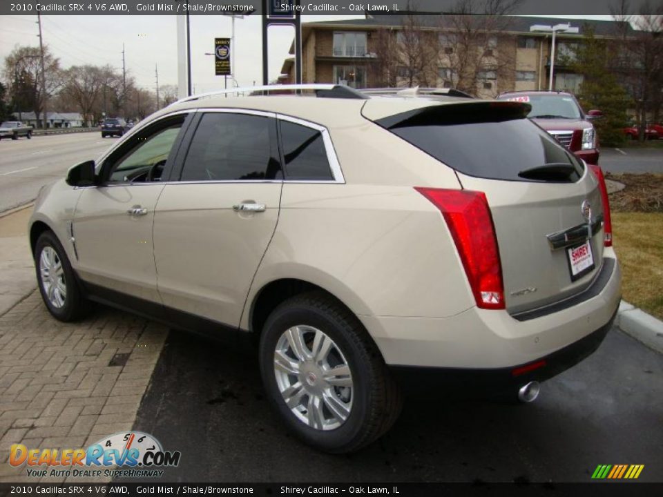 2010 Cadillac SRX 4 V6 AWD Gold Mist / Shale/Brownstone Photo #6