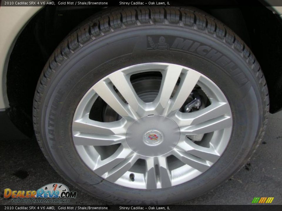 2010 Cadillac SRX 4 V6 AWD Gold Mist / Shale/Brownstone Photo #7