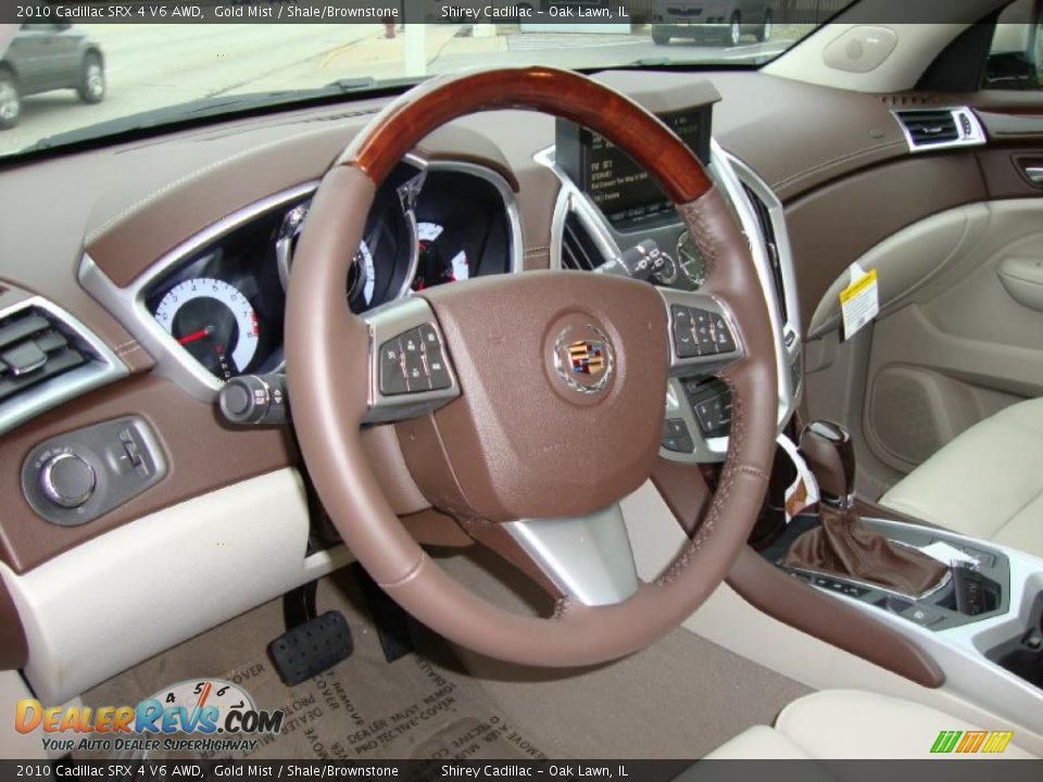 2010 Cadillac SRX 4 V6 AWD Gold Mist / Shale/Brownstone Photo #10