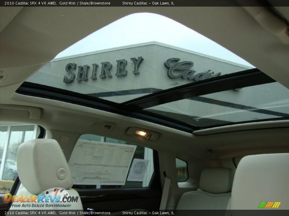 2010 Cadillac SRX 4 V6 AWD Gold Mist / Shale/Brownstone Photo #12