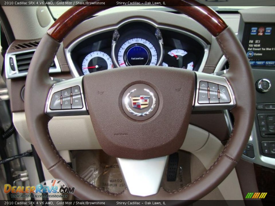 2010 Cadillac SRX 4 V6 AWD Gold Mist / Shale/Brownstone Photo #15