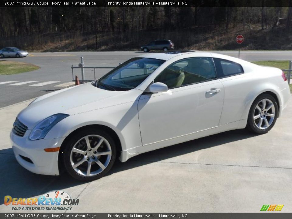2007 Infiniti G 35 Coupe Ivory Pearl / Wheat Beige Photo #1