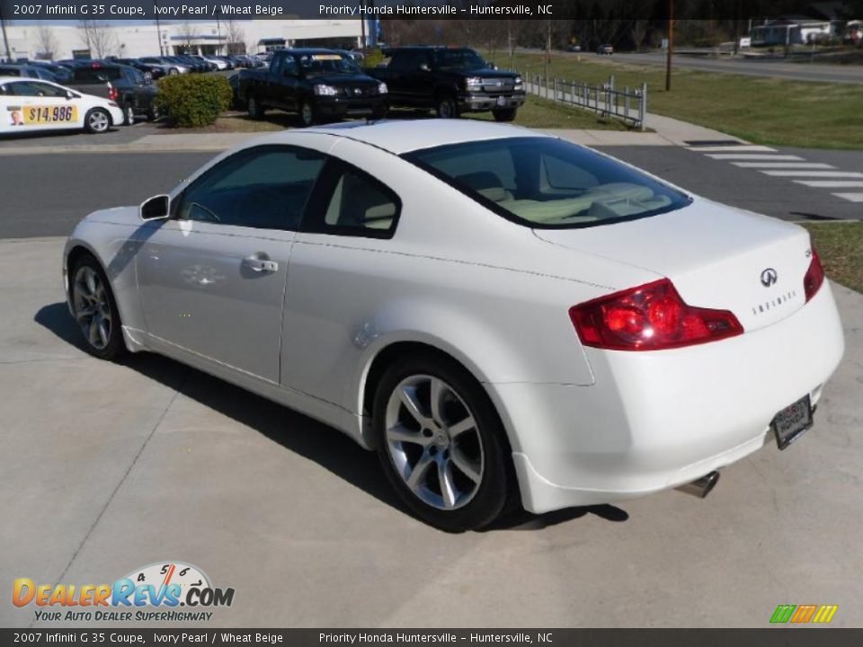 2007 Infiniti G 35 Coupe Ivory Pearl / Wheat Beige Photo #2