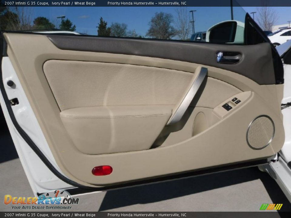 2007 Infiniti G 35 Coupe Ivory Pearl / Wheat Beige Photo #7