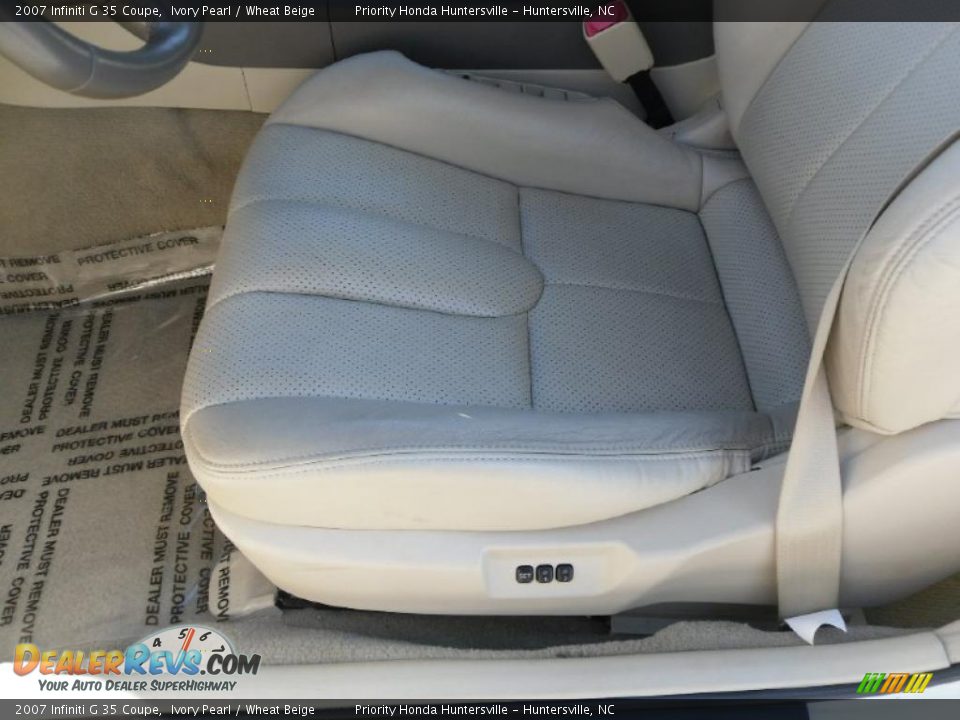 2007 Infiniti G 35 Coupe Ivory Pearl / Wheat Beige Photo #8