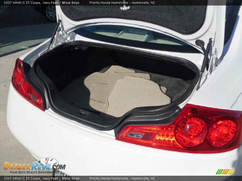 2007 Infiniti G 35 Coupe Ivory Pearl / Wheat Beige Photo #12