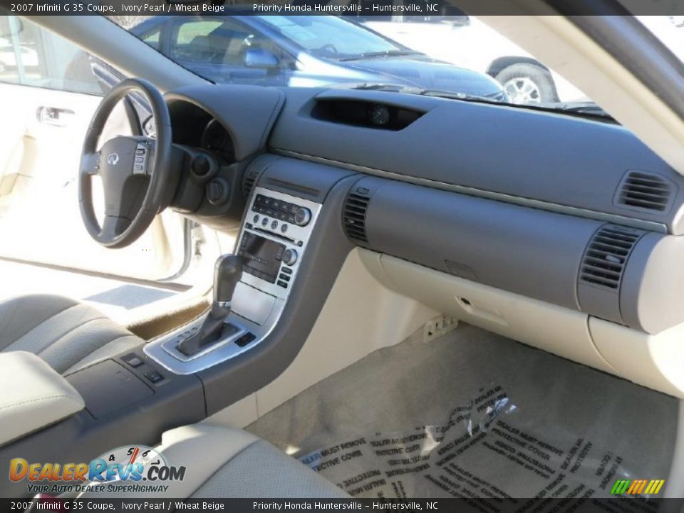 2007 Infiniti G 35 Coupe Ivory Pearl / Wheat Beige Photo #14
