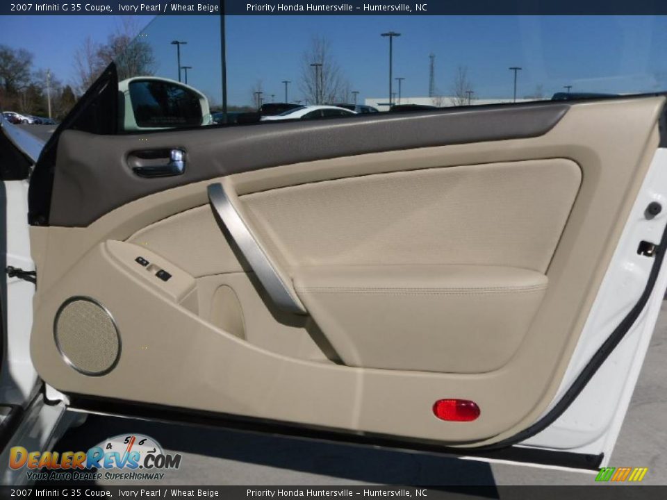 2007 Infiniti G 35 Coupe Ivory Pearl / Wheat Beige Photo #15