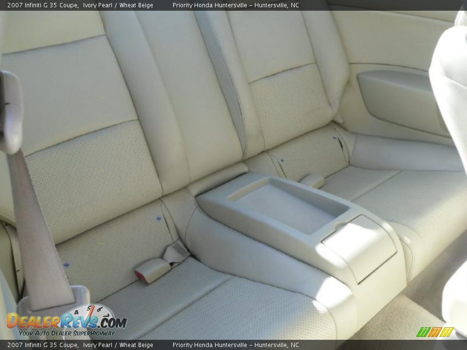 2007 Infiniti G 35 Coupe Ivory Pearl / Wheat Beige Photo #16