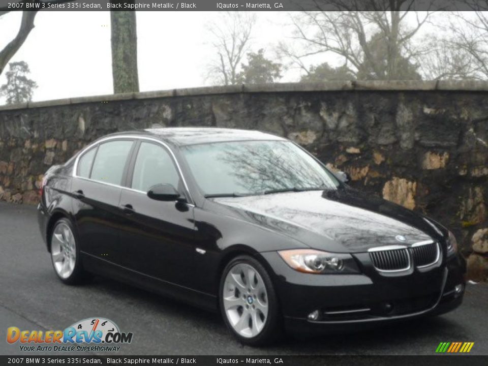 2007 BMW 3 Series 335i Sedan Black Sapphire Metallic / Black Photo #1