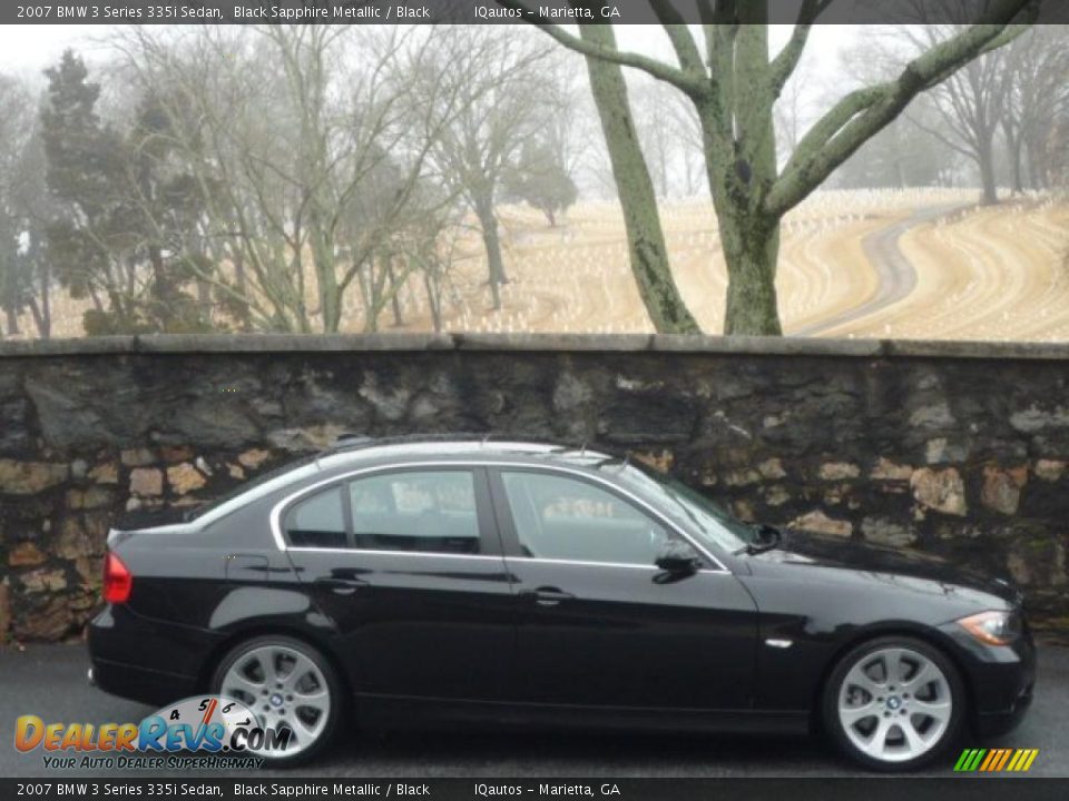 2007 BMW 3 Series 335i Sedan Black Sapphire Metallic / Black Photo #2