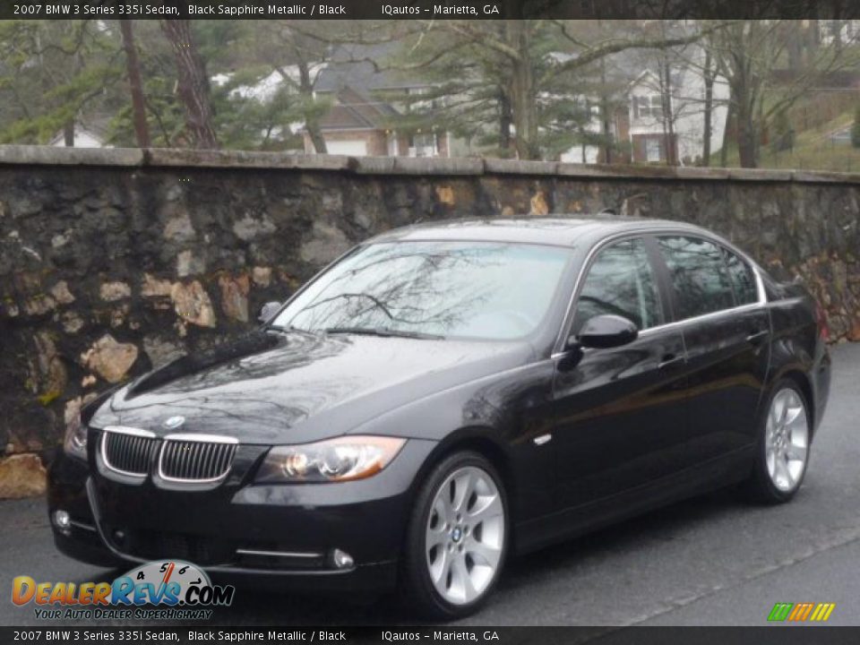 2007 BMW 3 Series 335i Sedan Black Sapphire Metallic / Black Photo #4