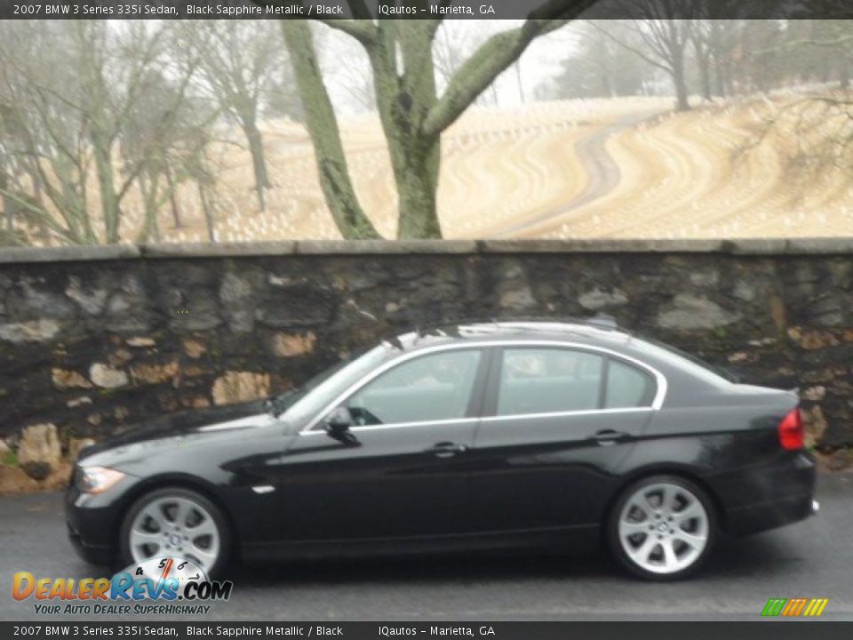 2007 BMW 3 Series 335i Sedan Black Sapphire Metallic / Black Photo #5