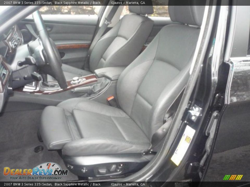 2007 BMW 3 Series 335i Sedan Black Sapphire Metallic / Black Photo #8