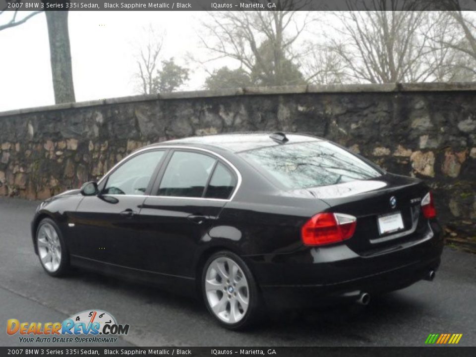 2007 BMW 3 Series 335i Sedan Black Sapphire Metallic / Black Photo #14