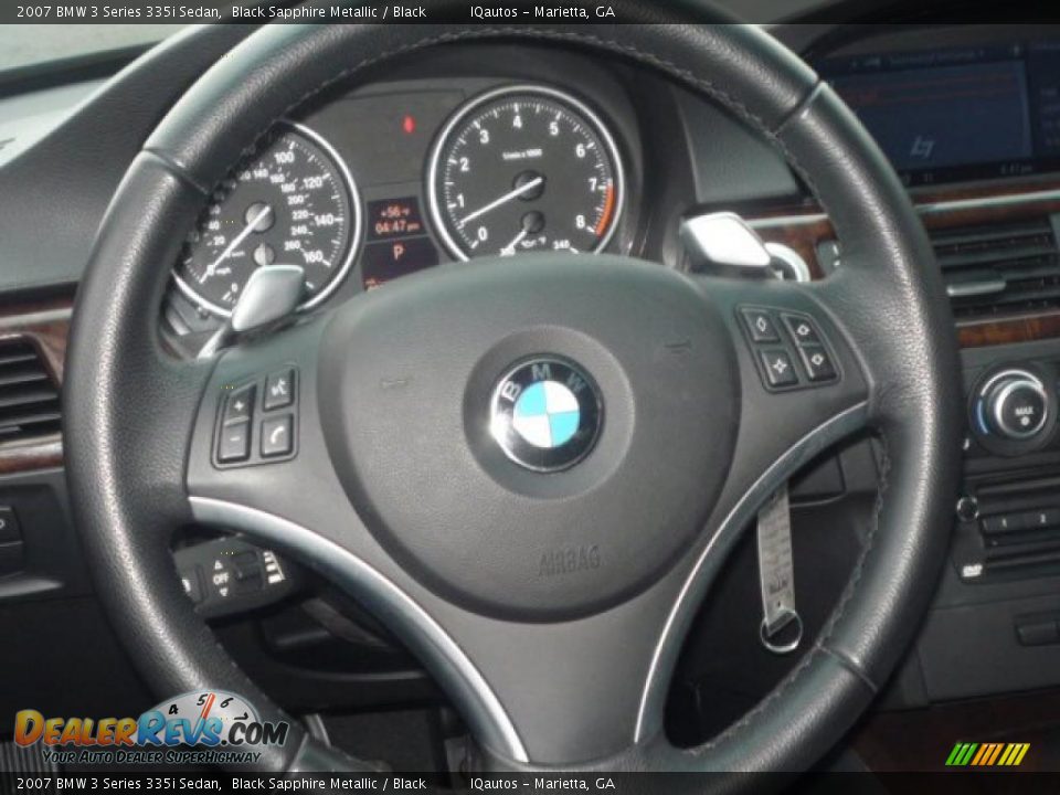 2007 BMW 3 Series 335i Sedan Black Sapphire Metallic / Black Photo #18