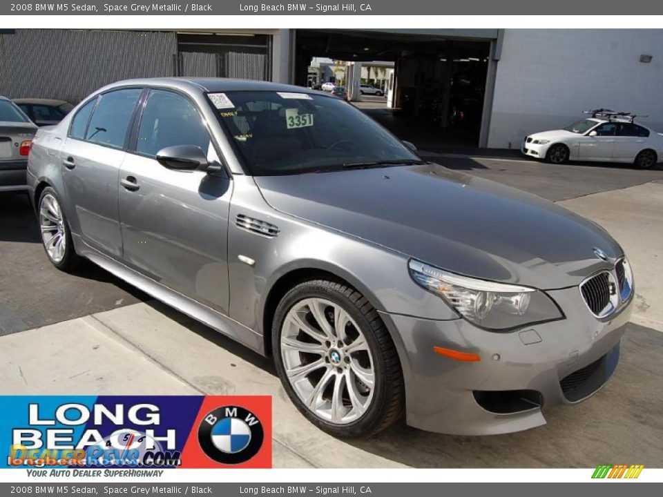 2008 BMW M5 Sedan Space Grey Metallic / Black Photo #1