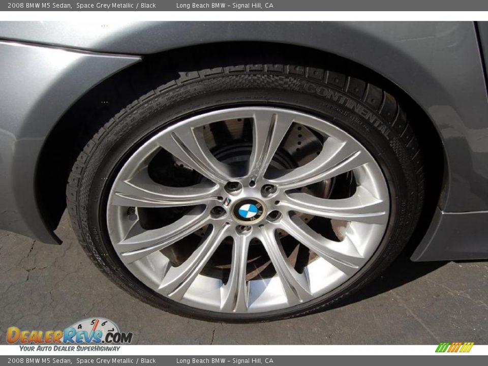 2008 BMW M5 Sedan Space Grey Metallic / Black Photo #2