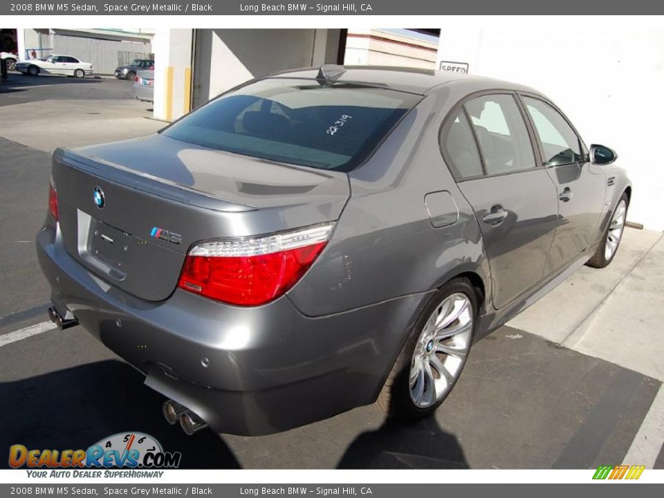 2008 BMW M5 Sedan Space Grey Metallic / Black Photo #3