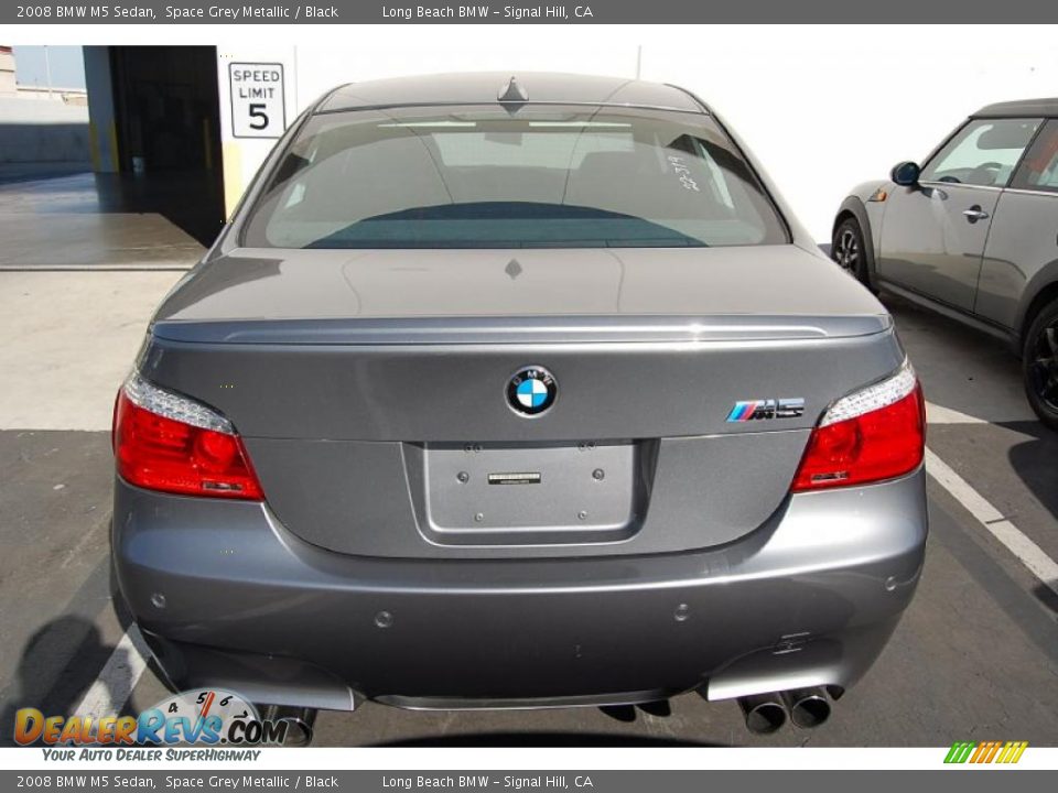2008 BMW M5 Sedan Space Grey Metallic / Black Photo #4