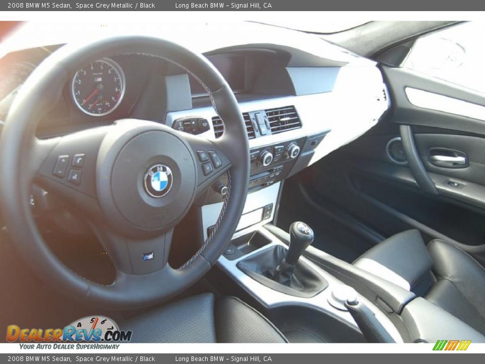 2008 BMW M5 Sedan Space Grey Metallic / Black Photo #5