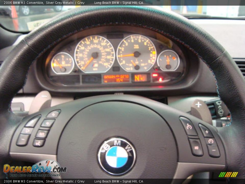 2006 BMW M3 Convertible Silver Grey Metallic / Grey Photo #28