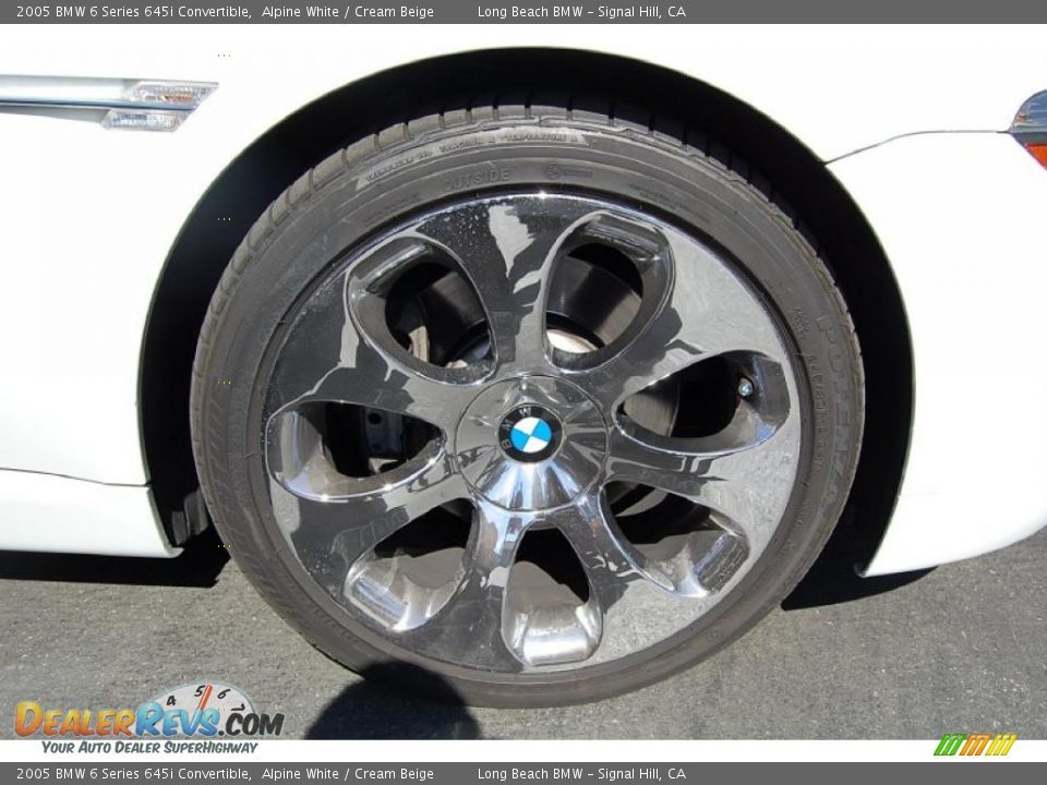 2005 BMW 6 Series 645i Convertible Alpine White / Cream Beige Photo #2