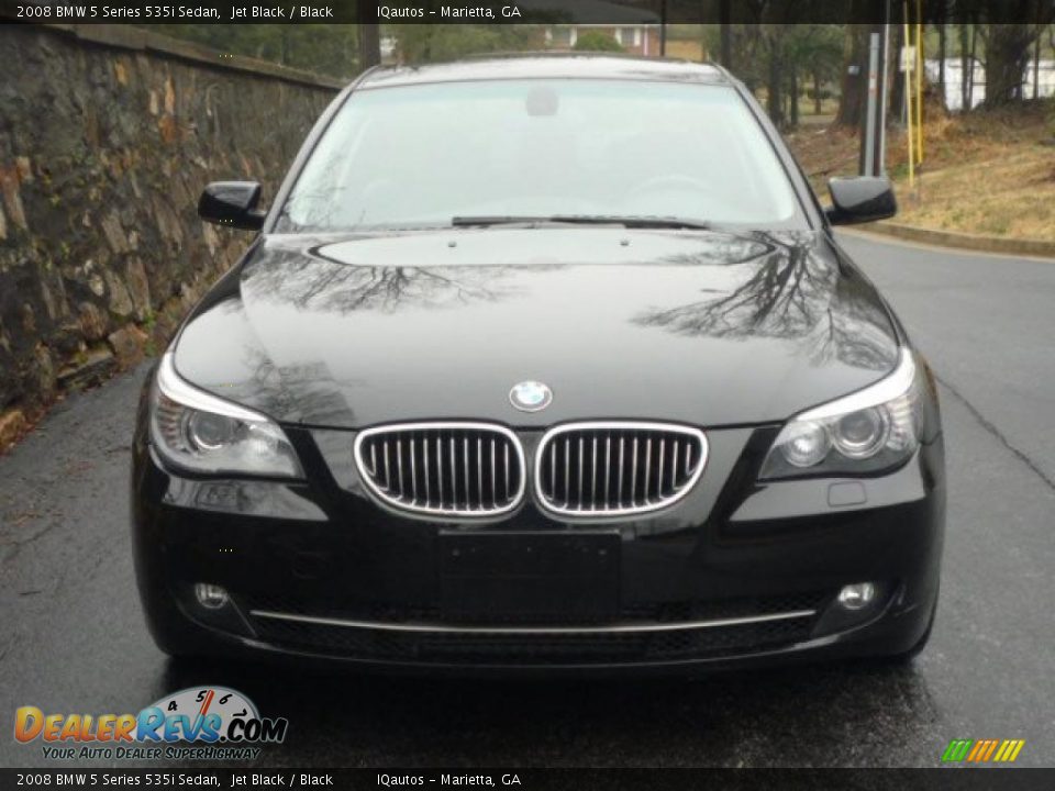 2008 BMW 5 Series 535i Sedan Jet Black / Black Photo #3