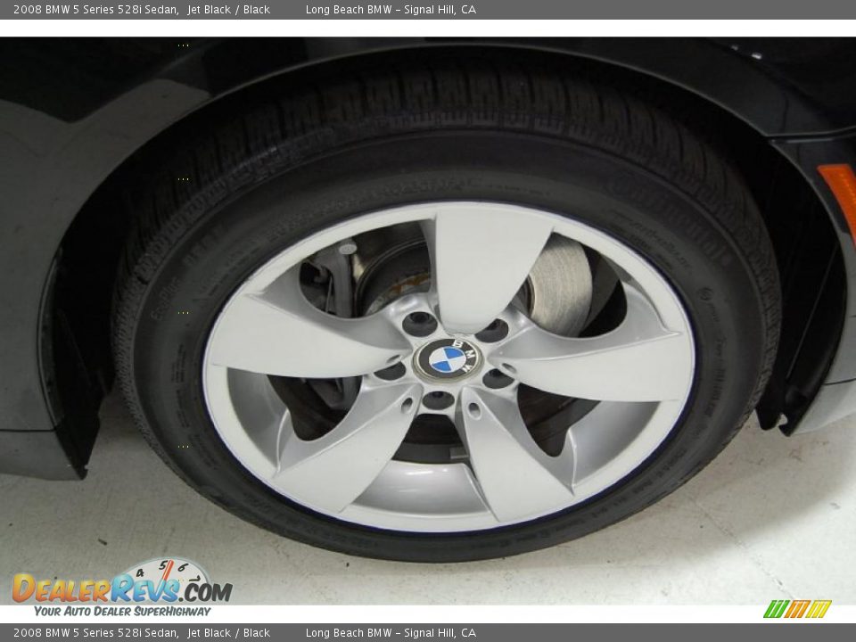 2008 BMW 5 Series 528i Sedan Jet Black / Black Photo #3