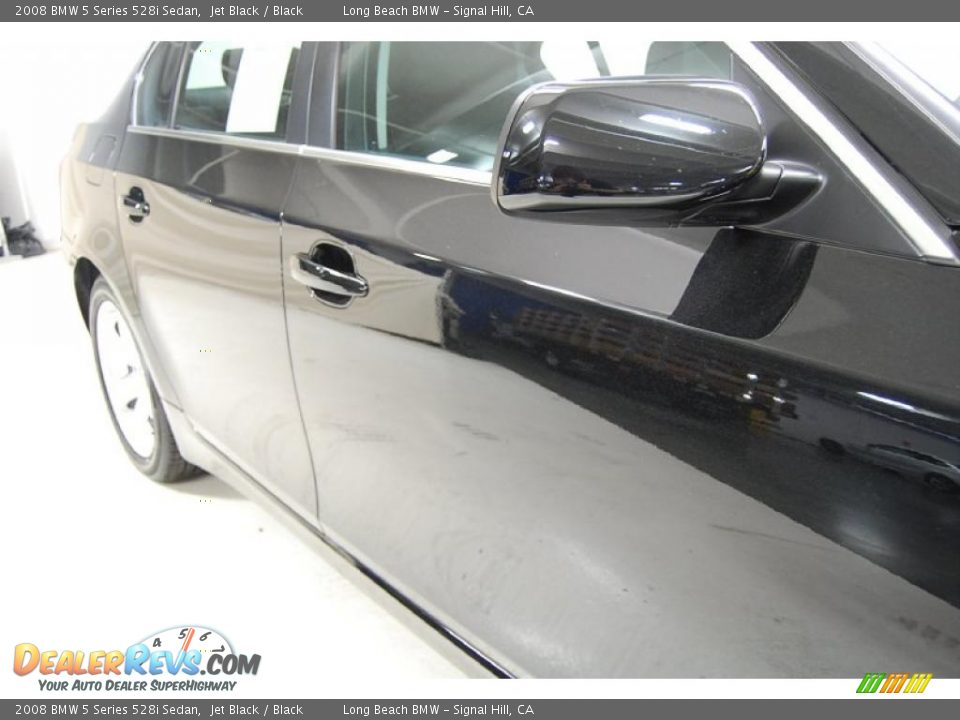 2008 BMW 5 Series 528i Sedan Jet Black / Black Photo #4