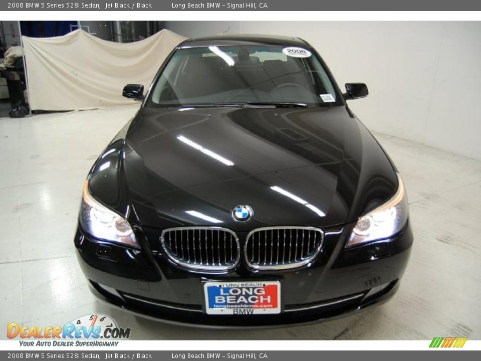 2008 BMW 5 Series 528i Sedan Jet Black / Black Photo #5