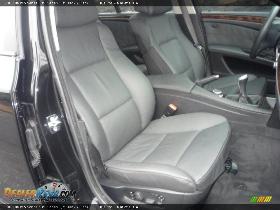 2008 BMW 5 Series 535i Sedan Jet Black / Black Photo #8