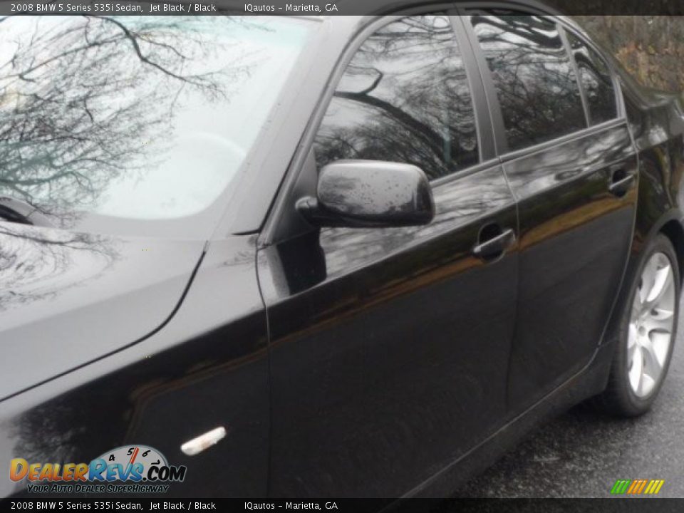2008 BMW 5 Series 535i Sedan Jet Black / Black Photo #13