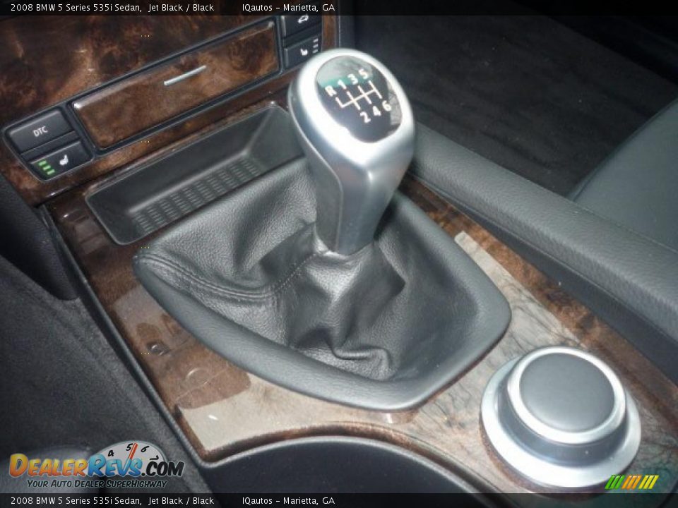 2008 BMW 5 Series 535i Sedan Jet Black / Black Photo #15