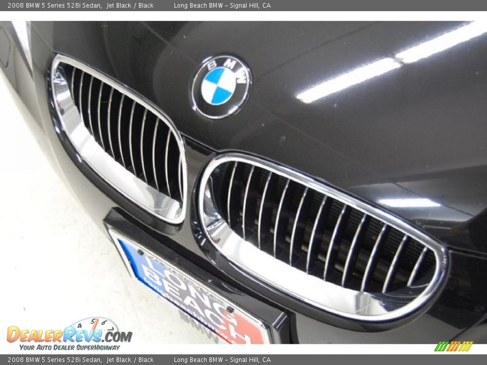 2008 BMW 5 Series 528i Sedan Jet Black / Black Photo #14