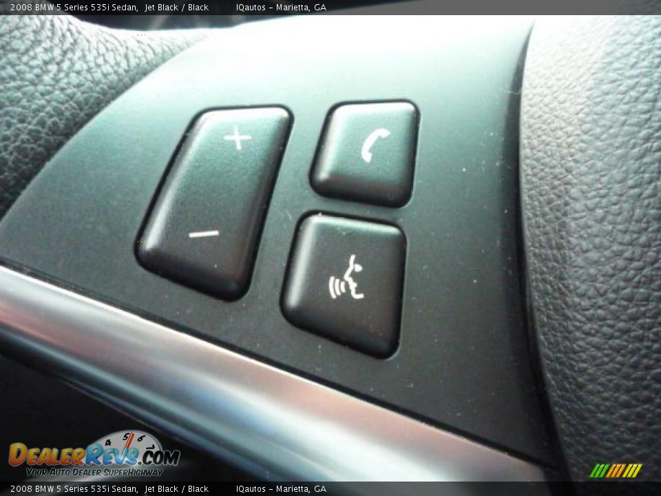 2008 BMW 5 Series 535i Sedan Jet Black / Black Photo #18