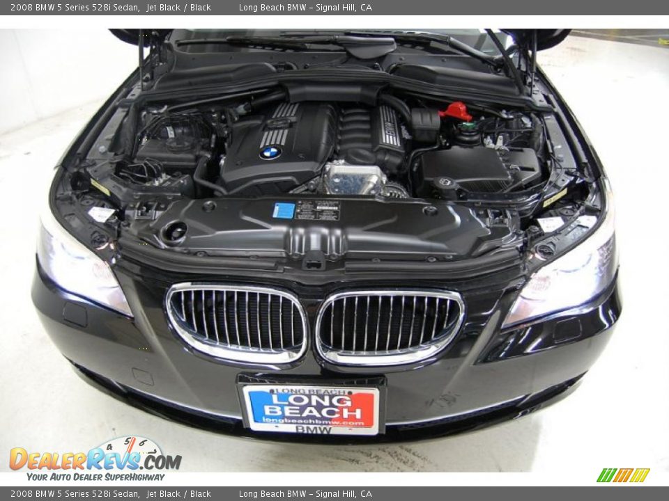 2008 BMW 5 Series 528i Sedan Jet Black / Black Photo #16