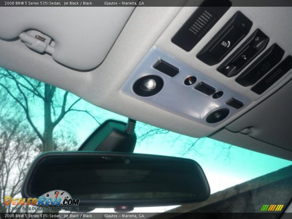 2008 BMW 5 Series 535i Sedan Jet Black / Black Photo #20