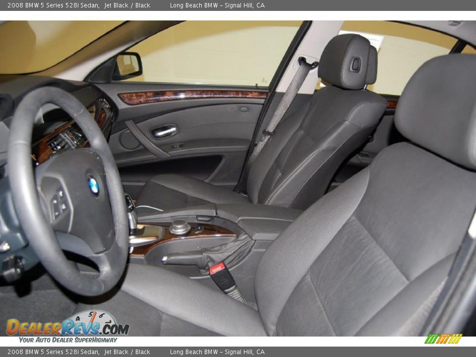 2008 BMW 5 Series 528i Sedan Jet Black / Black Photo #19