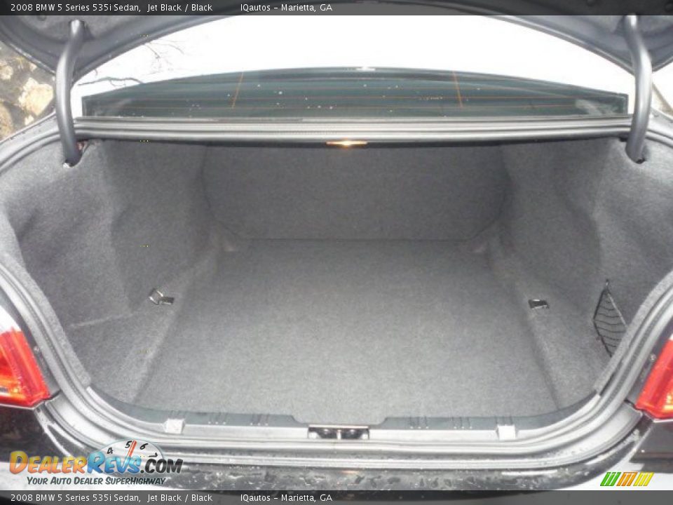 2008 BMW 5 Series 535i Sedan Jet Black / Black Photo #24