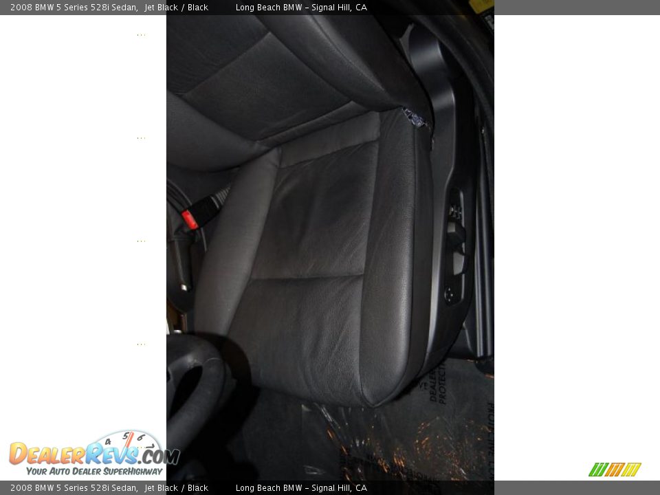 2008 BMW 5 Series 528i Sedan Jet Black / Black Photo #21